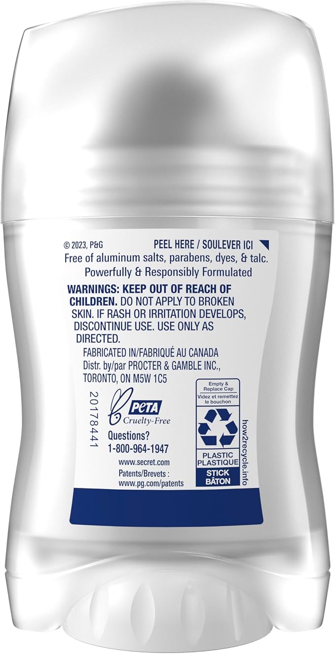 Secret Clinically Proven Aluminum Free Deodorant for Women Lavender & Chamomile
