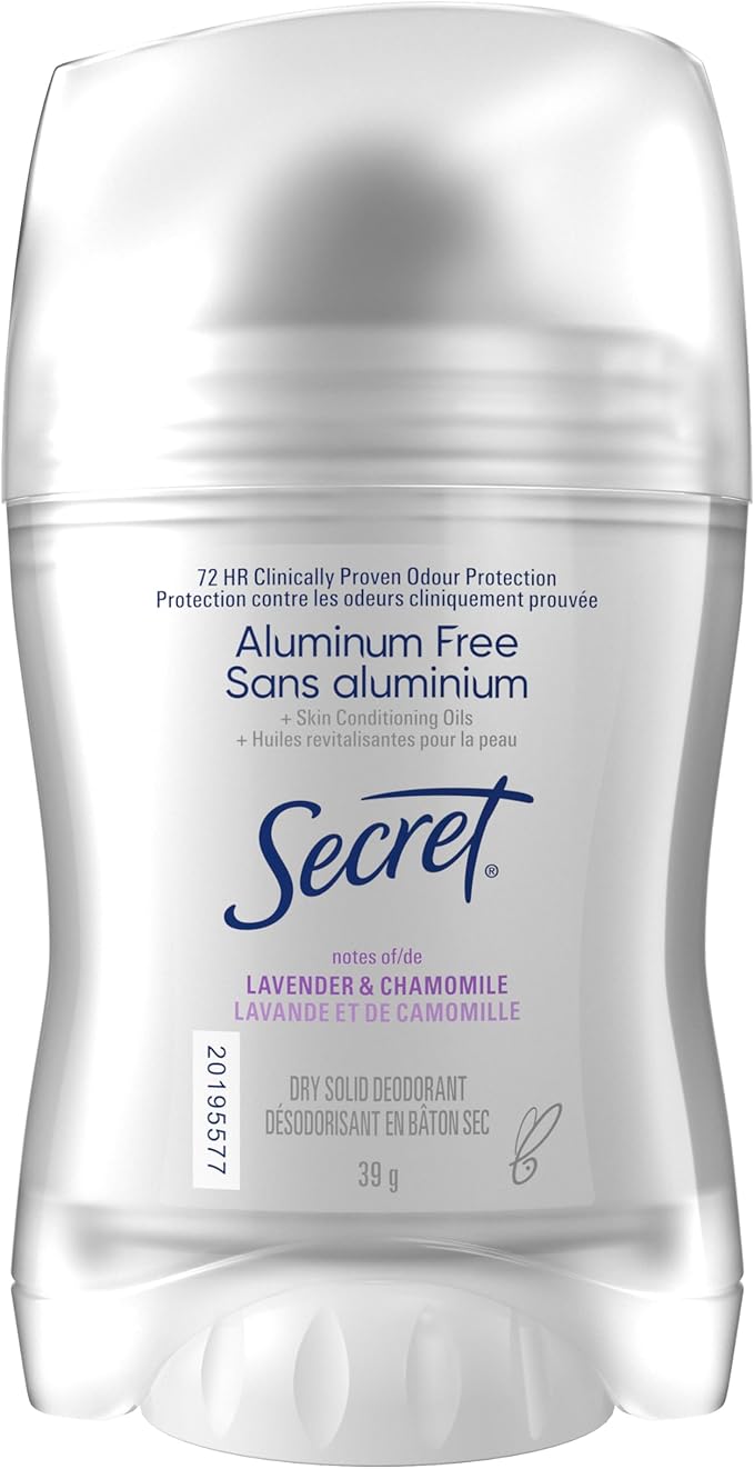 Secret Clinically Proven Aluminum Free Deodorant for Women Lavender & Chamomile