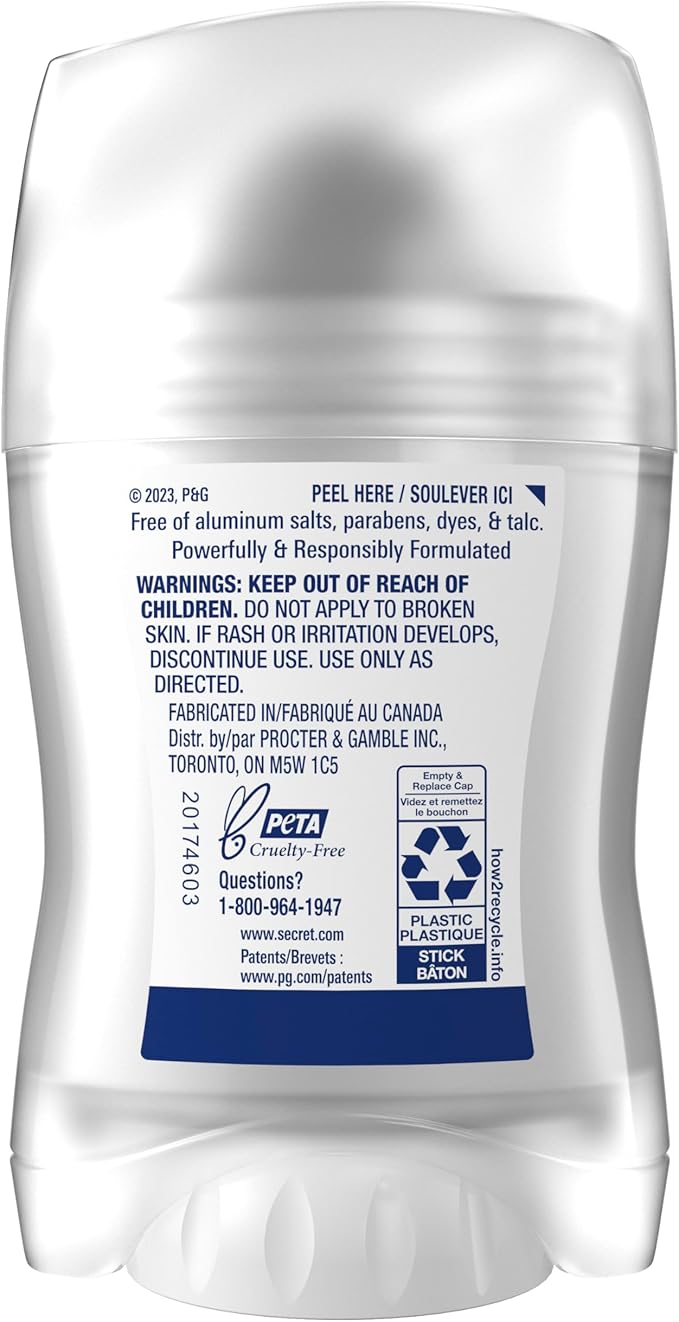 Secret Clinically Proven Aluminum Free Deodorant for Women Powder Cotton 39g
