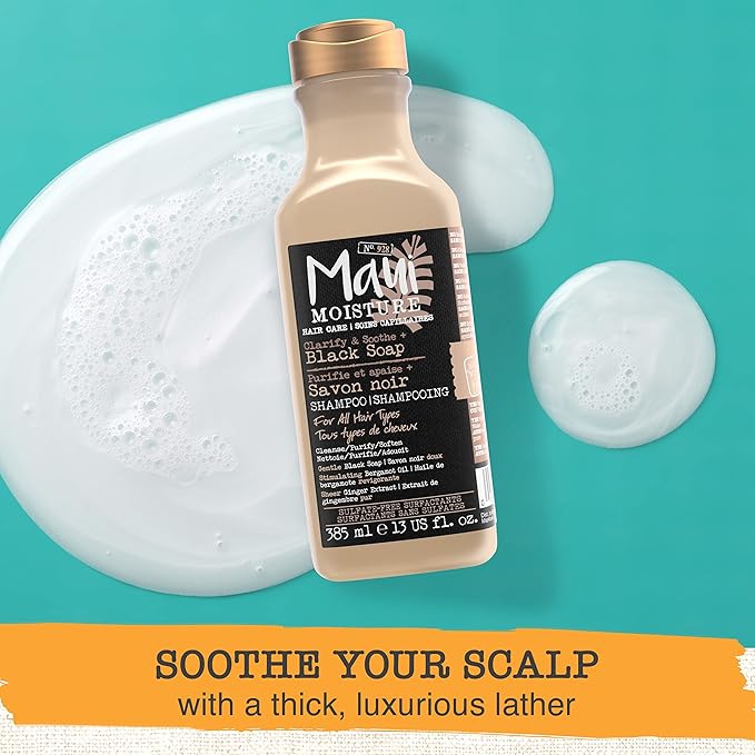 Maui Moisture Black Soap Shampoo 385ml