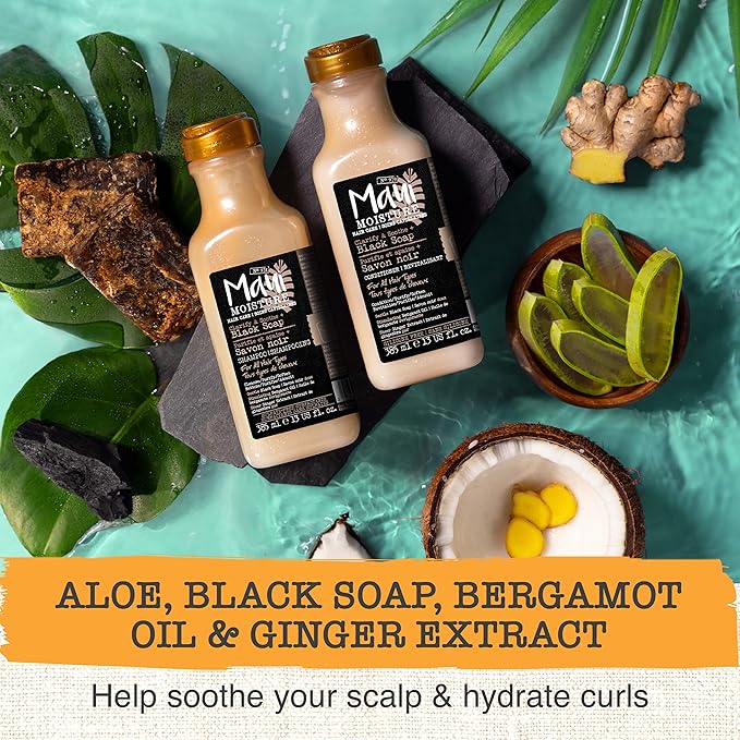 Maui Moisture Black Soap Shampoo 385ml