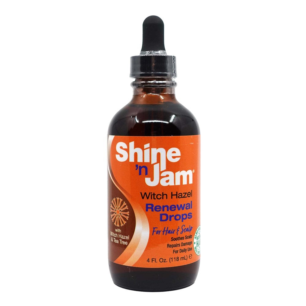 AMPRO Shine 'n Jam Hair & Scalp Witch Hazel Renewal Drops Oil (4oz) AMPRO/Shine N JAM