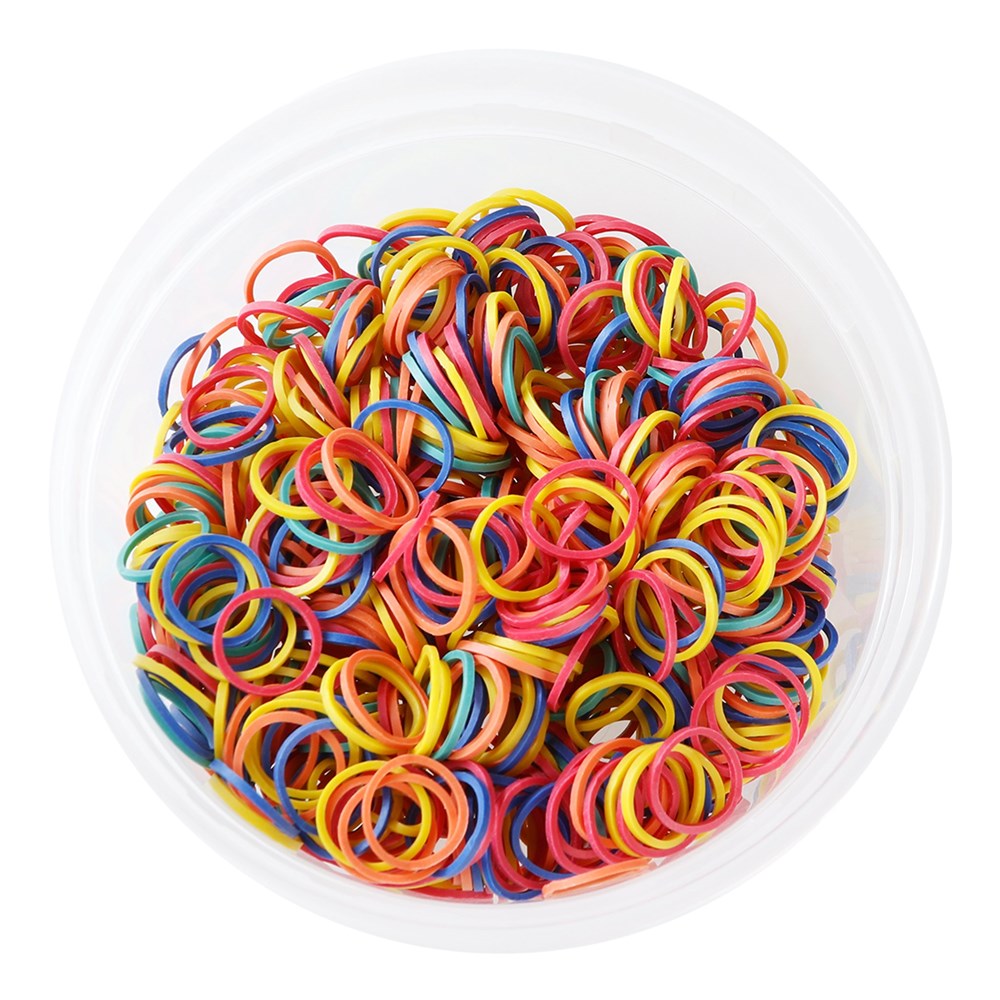 KIM & C 1000pcs Rubber Bands (Assorted & Black) Kim & C