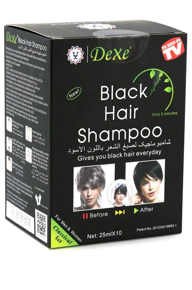 DEXE Black Hair Shampoo 25ml x 10packettes/box DEXE