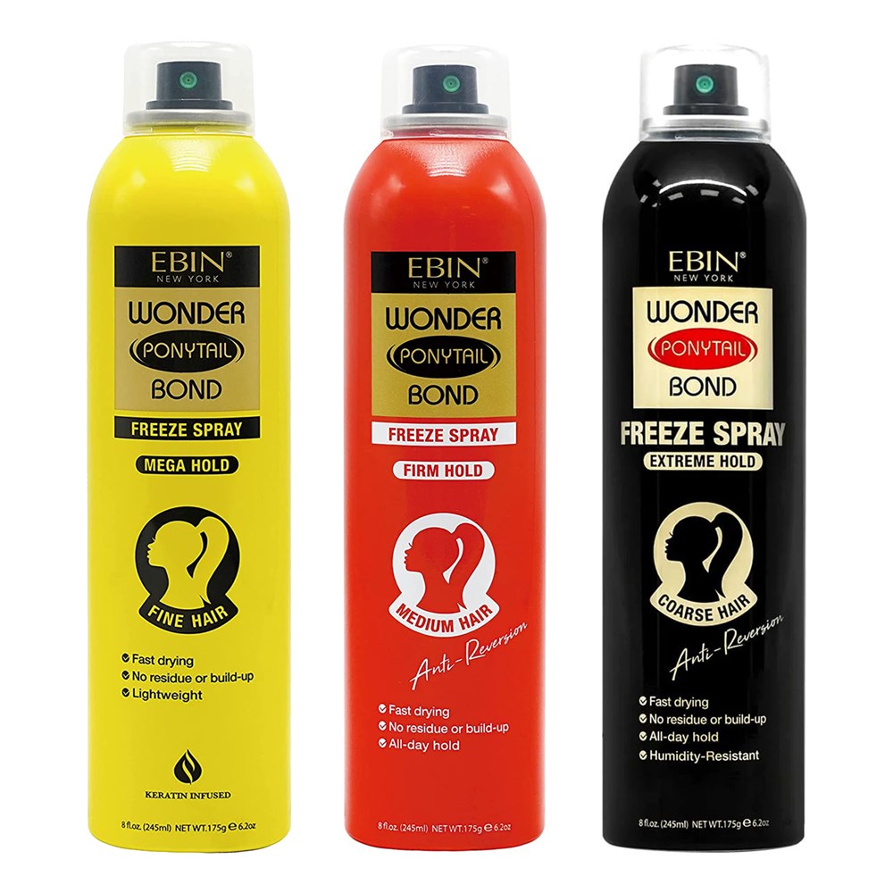 EBIN Wonder Ponytail Bond Freeze Spray (8oz) EBIN