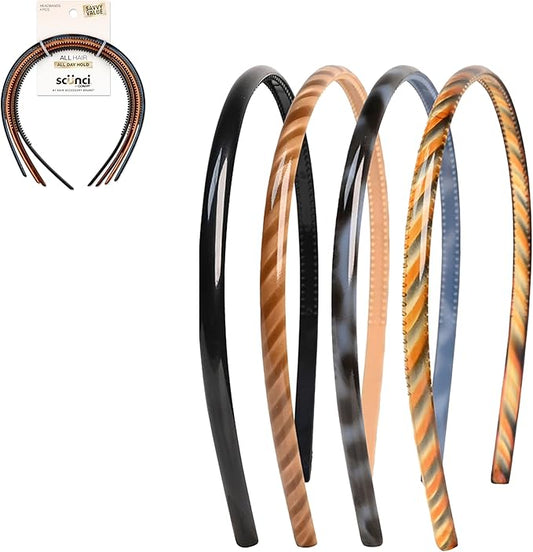 Conair Thin Headbands, 4 Count