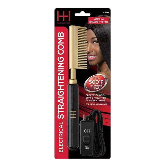 ANNIE Hot & Hotter Electrical Straightening Comb [Medium Straight Teeth] Annie