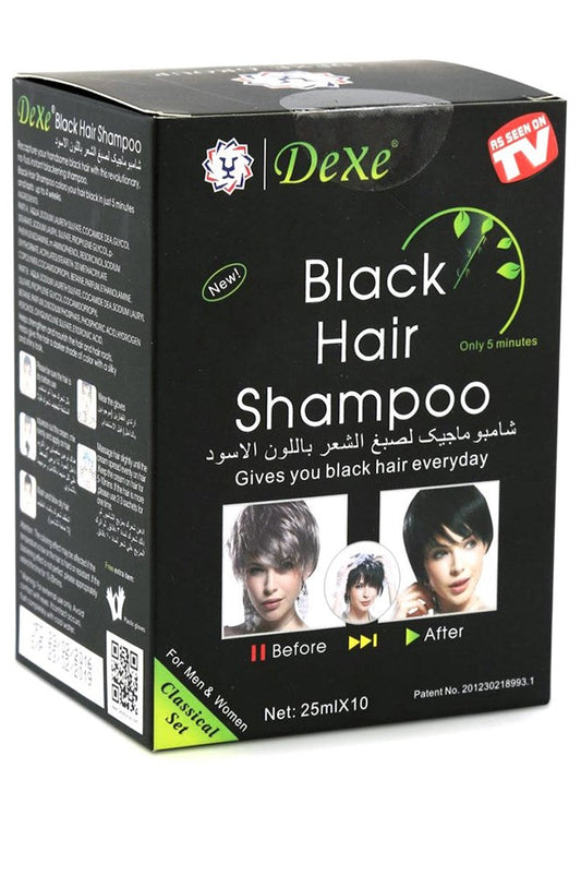 DEXE Black Hair Shampoo 25ml x 10packettes/box DEXE