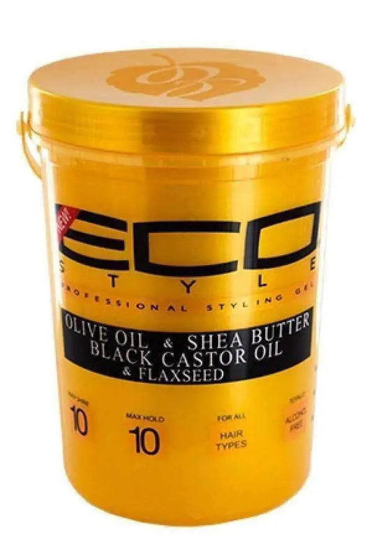 Eco Style Gold Olive Oil & Shea Butter Black Castor Oil & Flaxseed Styling Gel 5lb Eco Style