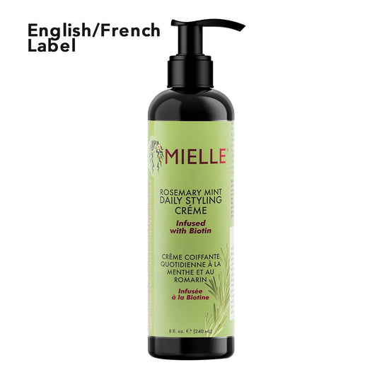Mielle Rosemary Mint Multi-Vitamin Daily Styling Creme 8Oz kit MIELLE