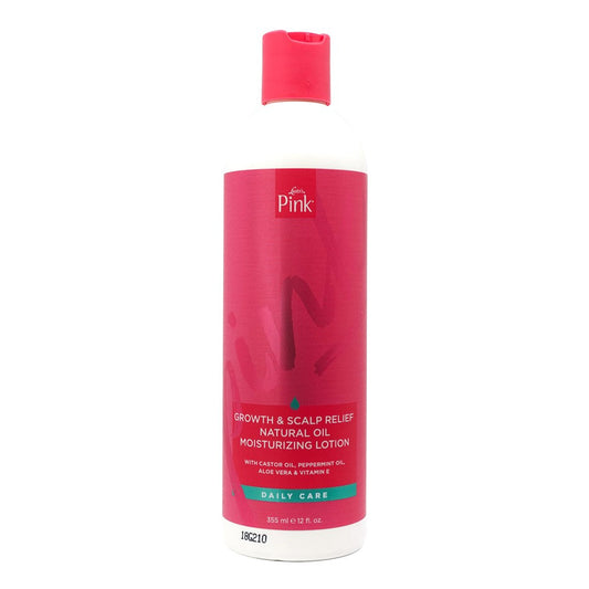 PINK Growth & Scalp Relief Natural Oil Moisturizing Lotion (12oz) Pink
